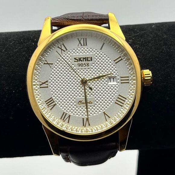 Gold Men's Skmei Watch - Picture 1 of 2